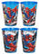 Gold1 4pc X Cartoon Character Drinking Cup Pack, Tumbler Re-Usable Plastic (Spiderman Streets)
