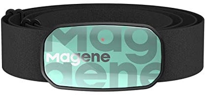 Magene H603 Monitor de frecuencia cardíaca Correa para el Pecho HRM Fitness Tracker IP67 Soporte Impermeable Bluetooth 4.2 y Ant+, Compatible con Wahoo, Zwift, Strava, Elite HRV