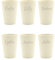 Magu 6 Personalisierte Becher aus Biopolymer (100% Erdölfrei) mit Namen | 6er Set Trinkbecher + Individuelle Namensgravur Zahnputzbecher Natur Design 6 Stück naturweiß