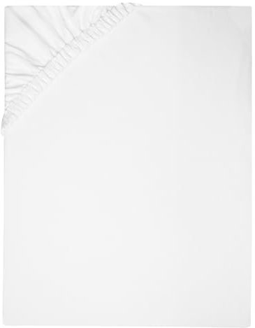 ZOLLNER Spannbettlaken in 135x200cm - Feinjersey für Kinderbett - Steghöhe bis 15cm - Baumwolle - mit praktischem Gummizug - waschbar bis 95°C - Oeko Tex® Zertifiziert