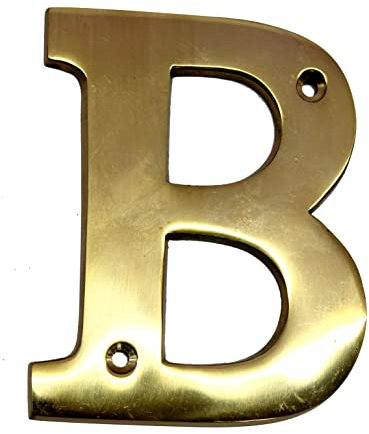 esplanade Brass House Hotel Door Name - Wall Door Plaque Alphabet Letter Z - 4 Inches (B Alphabet - 4)