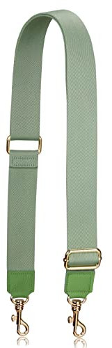 Allzedream Handtasche Riemen verstellbarer Ersatz Umhängetaschen Breite Taschengurte (Hellgrün-Lederende)