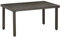 Outsunny Couchtisch, Gartentisch mit Holzoptik, Rechteckiger Kaffeetisch, Gartentisch für Balkon, Terrasse, Stahl, Braun, 91 x 51 x 46 cm