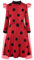 ReliBeauty Ladybug Kostüm Marienkäfer Kleid Cosplay Kinder Mädchen,Lang,110