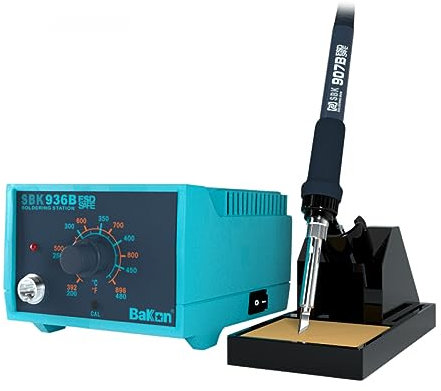 HAZARA Antistatic soldering station for home useLead-free thermostatic industrial soldering stationHigh-power soldering iron with built-in transformer-65W