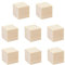 8 Stück Holzwürfel Blanko, Holzwürfel 50x50x50mm DIY Holz Quadrat Würfel Natürliches Unbehandelt Würfel Holzblöcke Natürliche Holzblöcke Schnitzblöcke Für Malen, Bastel, DIY Handwerk, Zahlen