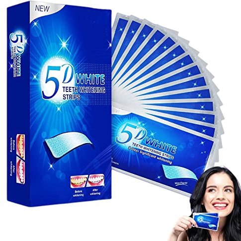 Sbiancante Denti Professionale Strisce Sbiancanti Denti- 28 Striscia Striscie Sbianca Denti, 14 Sessioni Sbiancamento Denti Professionale per Sbiancamento Denti Sicuro per Smalto