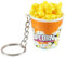 tenghong2021 Schlüsselanhänger mit gebratenem Hühnerbein, Flügel, kreativer Schlüsselanhänger, lustig, niedlich, Handtasche, Geldbörse, Autozubehör, Popcorn, Small