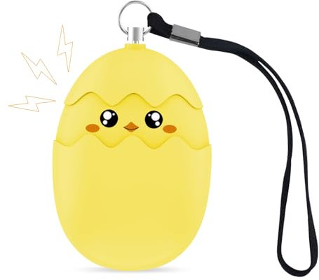Ninonly Alarme Personnelle, 130dB Alarme de Poche Anti Agression, Sirène Personnelle d'urgence avec Lumière LED, Alarme de Sécurité pour Femmes Enfants Personnes Agées