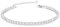 JDGEMSTONE 2MM Sterling Silver Ankle Bracelets for Women,Silver Tennis Anklets for Women 9.5+2in,Summer Bracelet