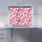 Premium Small Cute White Flower Pattern Kitchen Splashback 6mm Toughened Glass Kitchen Splashback – Heat Resistant Splashback for Kitchens, Perfect for Cookers and Hobs, Polished Edges