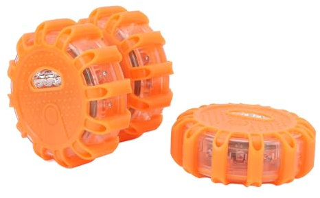 Straßenrand-Notfall-Auto-Set, Notlichter für Fahrzeuge mit Wiederaufladbarem Typ C, 3-teiligem Magnetsockel, Langlebige LED-Notlichter für Fahrzeuge mit Fahrzeugen, Werkstatt