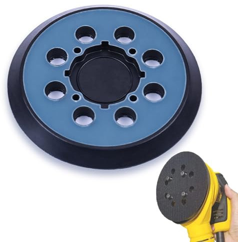 CLKE Tampon de rechange pour ponceuse orbitale Makita BO5021, BO5041, BBO180, DBO180, MT924, 12,7 cm, 8 trous, pour polissage à haute vitesse