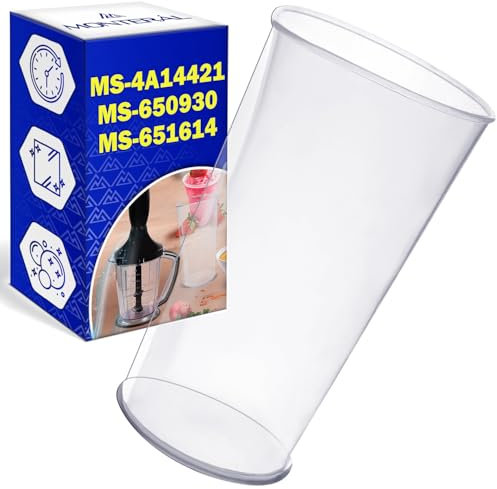 Bicchiere Dosatore Frullatore a Immersione 800 ml con Codice Originale MS-4A14421 MS-650930 MS-651614 per Moulinex per Tefal – MONTERAL