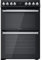 HDT67V8D2CB/UK 60cm Freestanding Electric Cooker with Ceramic Hob & Twin Ovens – Multifunction, Black