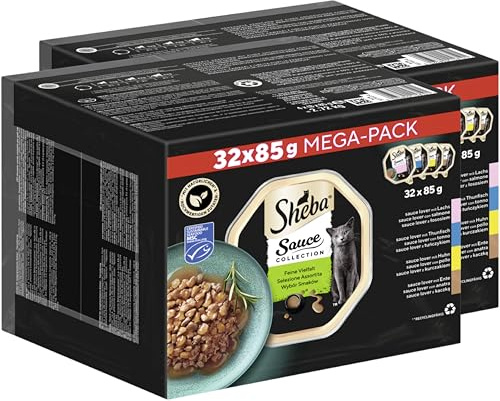 SHEBA® Schale Multipack Sauce Collection Sauce Lover Feine Vielfalt (MSC) 2 x 32 x 85g