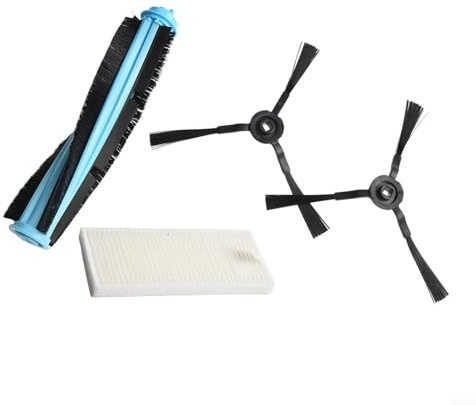 Eawfgtuw Compatibile con il robot aspirapolvere J300, questo set include una spazzola a rullo, una spazzola laterale e un filtro per una pulizia efficiente di angoli, bordi e pavimenti.