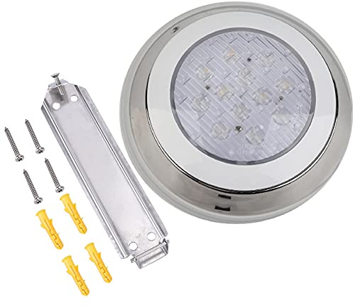 MUNEFE 12V 18W LED-Unterwasserleuchte, Unterwasser-Landschaftsleuchte, Schwimmbadbeleuchtung für dekorative Unterwasserbeleuchtung, öffentliche Brunnenplätze usw.