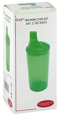 Trinkbecher mit 2 Deckeln grün 1 St