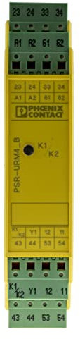 Phoenix Contact PSR-SPP- 24DC/URM4/4X1/2X2/B Sicherheitsrelais, 24V dc, 1-Kanal, 6 Sicherheitskontakte