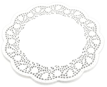Pati-Versand Tortenspitzen rund weiß 33cm 100 Stück