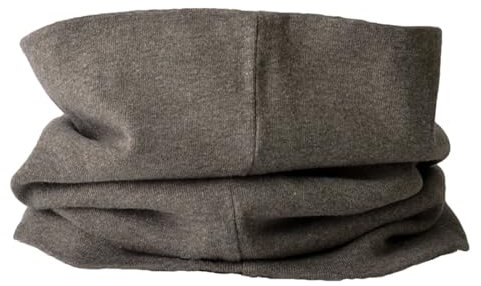 CHARM Bio Baumwolle Stirnband Halstuch - Loop Schal Schlauchtuch Maskenschal Braun