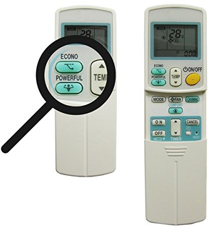 Daikin - Telecomando di ricambio per condizionatori Daikin ARC 433A87, ARC 433A22, ARC 433A88, compatibile con le serie ARC433A e ARC433B