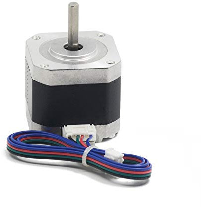 iverntech NEMA 17 motor paso a paso bipolar 1,5 A 400 mN. m 2 Fase 4 Cables 1.8 ° para 3d impresora o CNC máquina