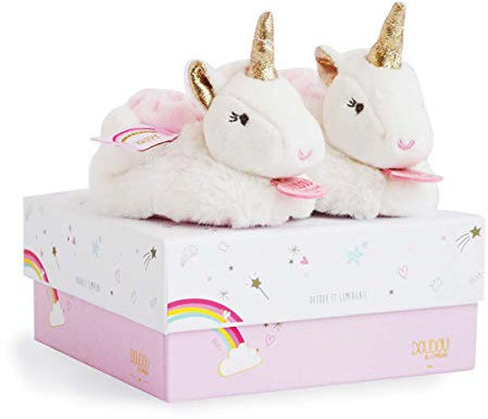 Chaussons hochet Licorne - Doudou et Compagnie