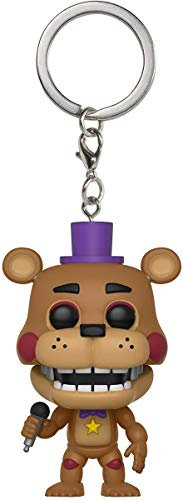 Funko Pocket Pop! Keychain: Five Nights At Freddy's (FNAF) Pizza Sim: Rockstar Freddy Fazbear - FNAF Pizza Simulator - Neuartiger Schlüsselanhänger - Vinyl-Minifigur Zum Sammeln - Minifigur