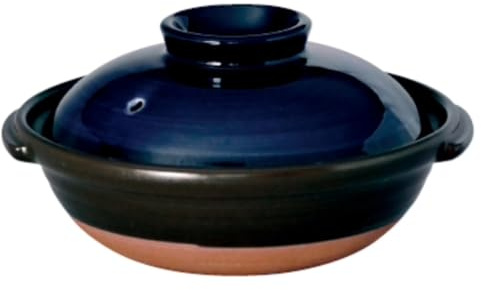 Japanese Donabe Clay Pot, 2.8 Litre, Handmade in Japan Good for 4-5 people