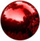 HomDSim Spiegelkugel 15 cm Durchmesser 15 cm Rot Edelstahl poliert reflektierend Glatte Gartenkugel, bunt und glänzend Ergänzung für jeden Garten oder Zuhause