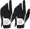 FINGER TEN Golfhandschuhe Herren Links Rechts Golf Handschuh Wert 1 Paar Golfhandschuh Linke Rechte Hand Handschuhe für Männer Golfer, Allwetter Mikrofaser Rain Grip (Tinte, ML, Links)