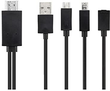 P67C 1,8m MHL 5pin/11pin Micro-USB auf HDMI Kabel Adapter – Kompatibel mit Android Smartphones für TV-Anschluss