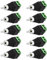 10x Cinch RCA-Stecker Adapter > Terminal Block 2 Pin Schraub Klemmen Universal Audio