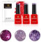 BLUESKY Gel Polish, Gel Nagellack Set, Purple Confetti. Purple Dream Blz48, Purple Diamond Dc004, Secret Santa 63901. 3 x 5 ml Lila, Glitzer