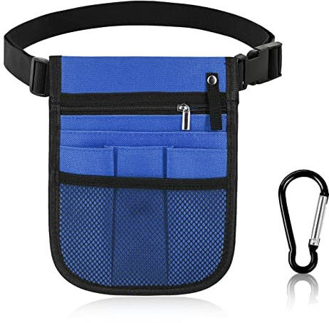 Palumma Gürteltasche für Krankenschwestern, Taschen-Organizer mit Verstellbarem Gürtel, Tragbare Medizinische Werkzeugtasche für Krankenschwestern, Tierarzt, Gürteltasche (Blau)