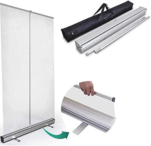 Hygieneschutz Rollup Spuckschutz Schutzwand 85x200cm Transparenter Folie Roll Banner Stellwand Niesschutz Hustenschutz Trennwand,Faltbare Schutzscheibe Cafés Turnhallen (90×200cm/35″×78″)