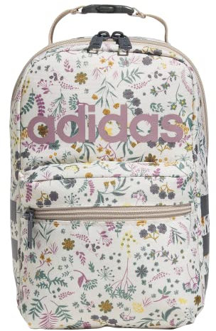 adidas 979153 Santiago 2 Isolierte Lunch-Tasche, Polyester, Waldblumenkreide, Weiß/Wonder Beige