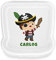SAQUITOMAGICO Sandwichera/Fiambrera Personalizada con Nombre y/o Texto Opcional.Diferentes diseños a Elegir (PIRATA CHICO)