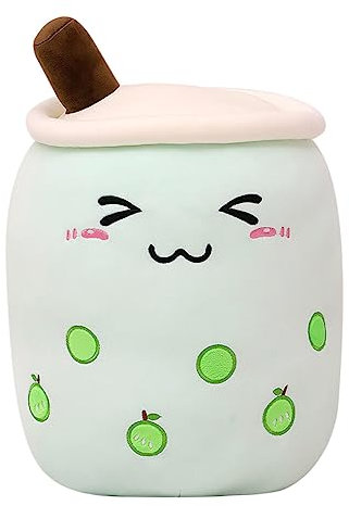 Uposao 50cm Jouet en Peluche Bubble Oreiller Coussin Décoratif Créatif Thé Tasse Peluche Poupée Souple Jouets Coussin Potelés Cadeau Étreindre Oreiller Peluche Doux pour Fille Enfants Coussin