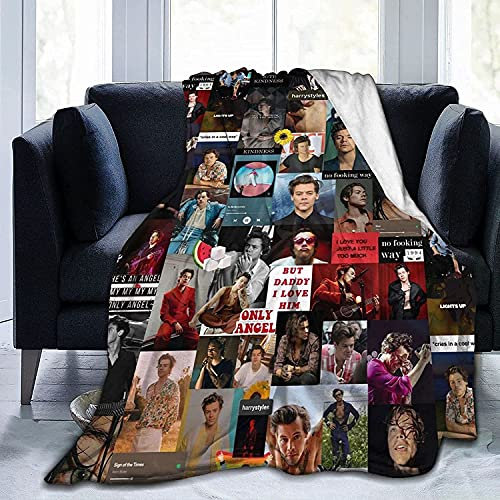 YINGD Harry Trend Styles Decke aus Fleece, superweich, für Mini-Sofa oder Bett, warme Decke für Erwachsene oder Kinder