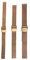 NZZXTO Ersatz-Uhrenarmband aus Edelstahl für Skagen Bering Unisex-Uhren mit Schraube, passend für mehr Größen (14 mm, rotgoldenes Lochabstand 7 mm)
