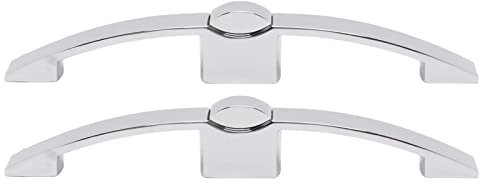 Druckknopf-Verriegelungsschlösser, 2 Stück Wohnmobil-Schranktür-Druckschloss mit Griff, schlüsselloses Wohnmobil-Schrankschloss für Wohnmobil-Yachten (160mm Lochabstand (Chrom))