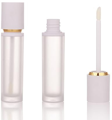 COSIDEA 30 PCS Empty White thick Lip Gloss Tubes 8ml lipgloss Tube with Wand Applicator for Lip oil tint bottles container