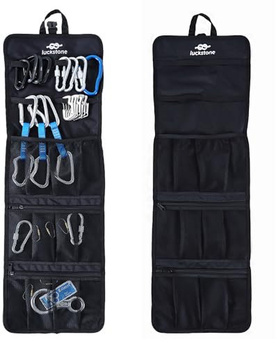 Lixada Climbing Quickdraw Hanging Storage Bag Climbing Gear Organizer Bag Small Tools Organizer Pouch
