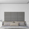 GuyAna Panneaux muraux 12 pcs Gris 60x30 cm Similicuir 2,16 m²,Panneau Mural Decoratif,Plaque PVC,Revetement Mural