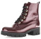 Gabor Damen Combat Boots, Frauen Stiefeletten,Best Fitting,Winterstiefel,Winterschuhe,warm,gefüttert,Stiefel,Bordeaux (Glitzer),39 EU / 6 UK