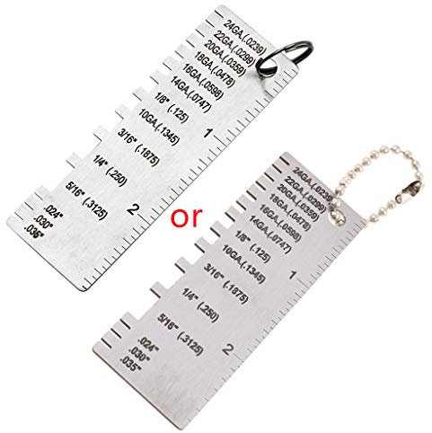 Replacement Sheet Thickness Gauge Wire / Metal Stainless Steel Sheet Gauge Size Inspection Ruler Accessories