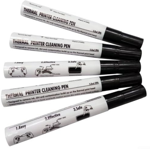 Fortschrittlicher Druckkopf-Reinigungsstift für Thermodrucker, einfache und effektive Reinigung, 5 Stück